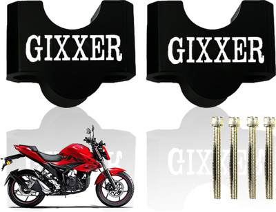 Moto Genius Adjustable Aluminium Handlebar Riser for Gixxer Motorbike – Height Riser Clamp Handlebar Riser Kit