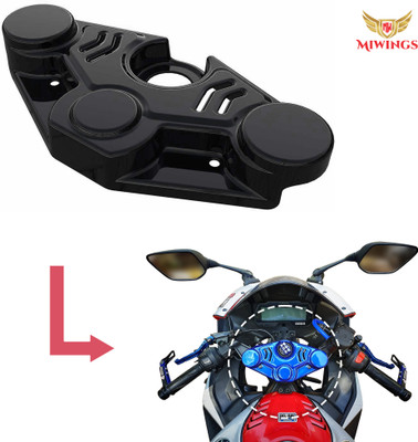 Miwings Yamaha R15 V3 STRING COVER BLACK Handlebar Riser Kit