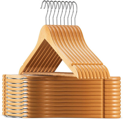 Chiransi Wooden Coat Pack of 10 Hangers For  Coat