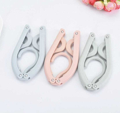 YOKOTEN Enterprise YOKO PORTABLE FOLDING HANGER PACK OF 03 Plastic Dress Pack of 3 Hangers For  Dress(Multicolor)