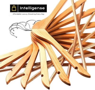 The Creators Intelligense -Solid Plastic Hangers Heavy Duty Plastic Shirt Pack of 6 Hangers For  Shirt(Beige)