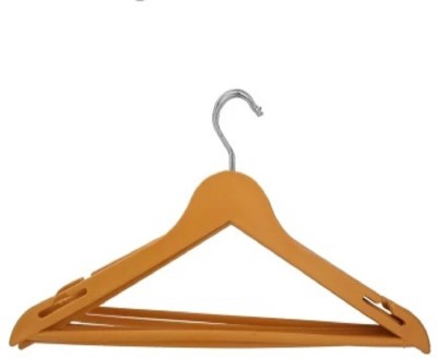 RIDH 6 pcs Plastic Dress Pack of 6 Hangers For  Dress(Brown)