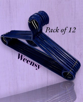 WEENSY Purple Kids Plastic Hangers Pack of 12 Plastic Dress Pack of 12 Hangers For  Dress(Purple)