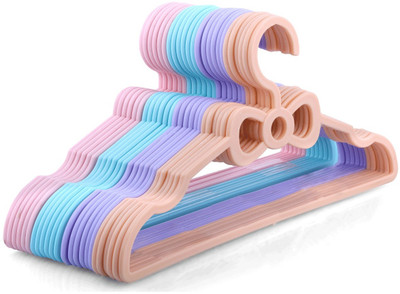 Wewel Ultimate Clothes Hangers for Organized Wardrobe Plastic Shirt Pack of 10 Hangers For  Shirt(Multicolor)