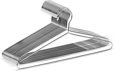 Sauran Steel Shirt Pack of 12 Hangers For  Shirt(Silver)