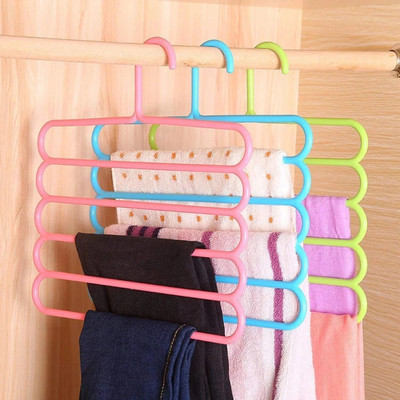 GSC Cloth Hangers Plastic Dress Pack of 3 Hangers For  Dress(Multicolor)