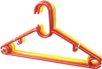 Flipkart SmartBuy Plastic Shirt Pack of 6 Hangers For  Shirt(Red, Yellow)