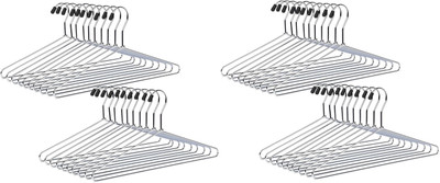 Sauran Steel Shirt Pack of 48 Hangers For  Shirt(Silver)