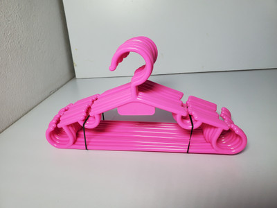 BUTIYANZ Set of 12, Heavy Quality Anti-Slip Baby & kids Clothes Multicolor Plastic Hanger Plastic Dress Pack of 12 Hangers For  Dress