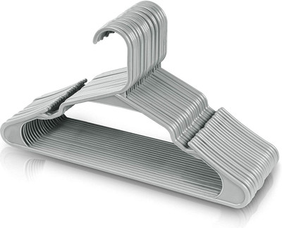 Xpandio Plastic Shirt Pack of 48 Hangers For  Shirt(Grey)