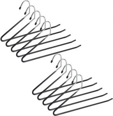 AshandRoh saree hunger Steel Shirt Pack of 10 Hangers For  Shirt(Black)