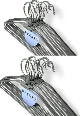 WEENSY Steel Grey Hangers for clothes 20 Steel Shirt Pack of 20 Hangers For  Shirt(Grey)