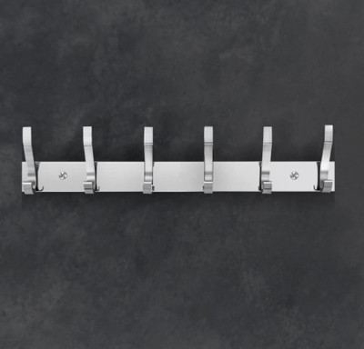 Netaji NETAJI SS-HR6 (Stainless Steel – Hook Rack 6 Hooks) Aluminium Shirt Hanger For  Shirt(Silver)