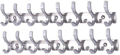 suntushti Steel_duck_double_sided_hooks Steel Shirt Pack of 2 Hangers For  Shirt(Steel)