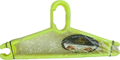 Quickoo Plastic Dress Pack of 6 Hangers For  Dress