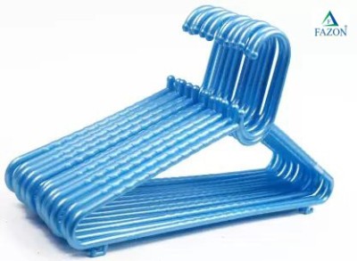 FAZON Plastic Hanger for Shirt,Saree,Suit,Jeans, Trousers Plastic Shirt Pack of 12 Hangers For  Shirt(Blue)