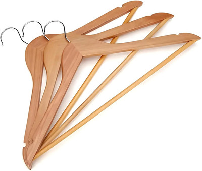 Skindora Wooden Shirt Pack of 3 Hangers For  Shirt