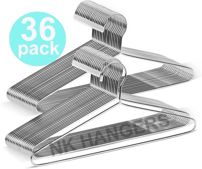 NkHanger Multipurpose Hanger Steel Coat Pack of 36 Hangers For  Coat(Steel)