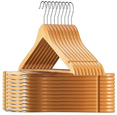 KARTAHARTA wooden clothes hangers, Plastic Coat Pack of 12 Hangers For  Coat(White)