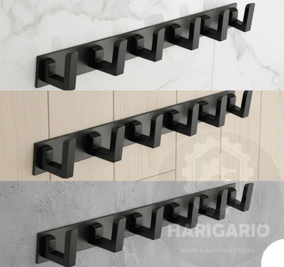 Harigario Premium Edge 6 Pin Steel Shirt Pack of 3 Hangers For  Shirt(Black)