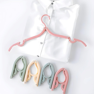 ALEXHUBS Adjustable and Folding Plastic Durable Hanger Plastic Shirt Pack of 6 Hangers For  Shirt(Multicolor)