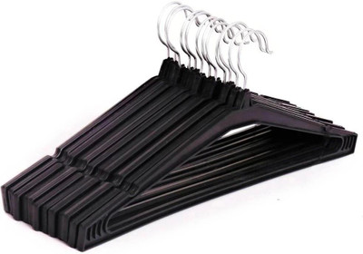 Flipkart SmartBuy (Heavy) 360 degree Rotating Hook Plastic Shirt Pack of 12 Hangers For  Shirt(Black)