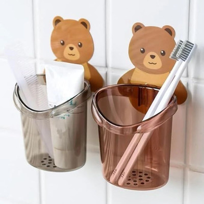 WebDealz Organize Your Bathroom with this Adorable Teddy Bear Storage Cup x1.912(Multicolor)