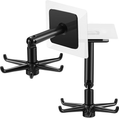 KRAZE Adjustable Rotating Folding Hook Wall-Mounted Utensils Hanger Hook(2Pcs) Accessories Organizer