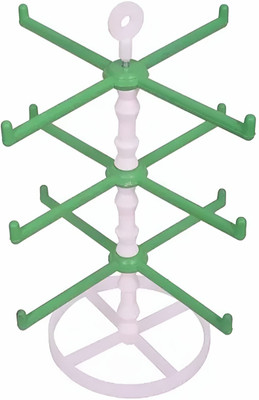 rkm Rotating Bangle Holder Organizer 3 Steps with 4 Leaves Bangle Stand Jewellery Organizer