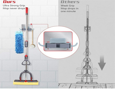 GeTrex Multicolor Plastic Broom Holder(1 Holders)