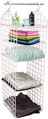 Idona Creation 5 Layer Cloth Storage Rack Hanging Storage Rack bathroom, Organizer Closet Organizer