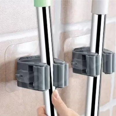 SJK Multicolor Plastic Broom Holder(1 Holders)