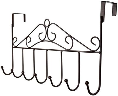 CHIFICA Over The Door Hanger Rack 7 Hooks Decorative Ognazier Hook Rack Regular Organizer