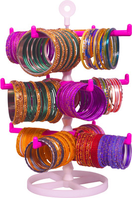 Eramasher Stoneware Plastic Bangle Holder Rack for Women – Space Saving Design Jewellery Organizer