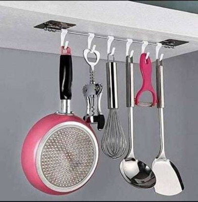 CoreValues Multipurpose use bathroom and kitchen storage hook Hook Rail (Pack of 1) Hook Rail 1(Pack of 1)