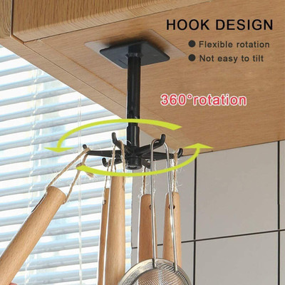 Dreamshop Pack of 2 360 Rotating Hook 2 Closet Organizer