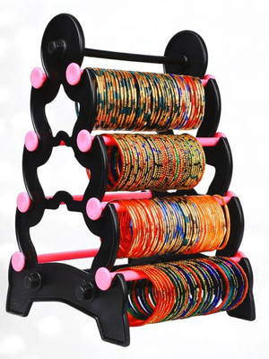 Eramasher Stoneware Plastic Bangle Holder Rack for Women – Space Saving Design Jewellery Organizer