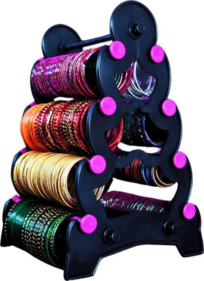 Abirami kitchen Bangle Stand | Jewellery Display Rack | Vanity Organizer Bangle stand Vanity Box(Pink)