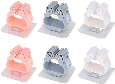 SJK Multicolor Plastic Broom Holder(1 Holders)