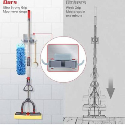 JAMBOO Multicolor Plastic Broom Holder(1 Holders)