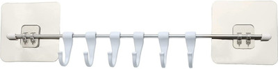 CoreValues Kitchen Hook Wall Mounted Hooks and Utensil Rack, Multi-Purpose Adhesive Regular Organizer