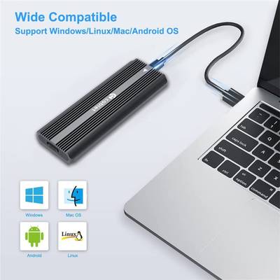 Cablet M.2 NVMe SSD Enclosure USB3.1 Gen2 10Gbps for 2230/2242/2260/2280 M-Key PCIe SSD 2.5 inch M.2 NVMe SSD Enclosure