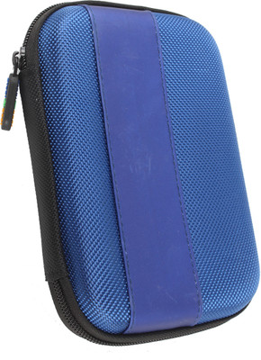 Encelade Blue Shockproof Case for All 2.5 inch Shock Resistant Water Proof Hard disk case(For Seagate, Toshiba, WD, Sony, Transcend, Lenovo, HP & Hitachi, Blue)
