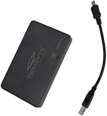 TERABYTE 2 IN ONE TB 2.5 inch LAPTOP HARD DISK CASE(For LAPTOP HDD, SSD, Black)