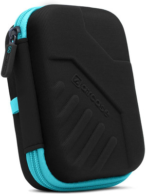 AirCase Hard Drive Case Cover, Travel Pouch, Tech Organizer with Shockproof EVA 2.5 inch Shock Resistant Water Proof Hard Drive Case(For HDD/SSD, Earphones, Cable, Charger & Gadgets, Black, Blue)