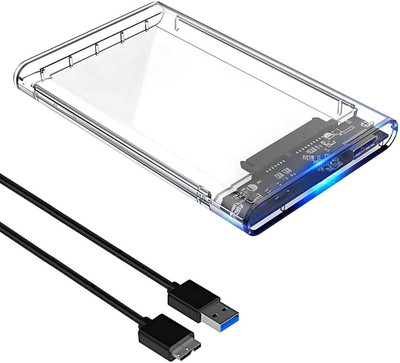 TERABYTE 2 in 1 USB 3.0 Laptop Casing 2.5 Inch HDD/SSD Enclosure Case Cover SATA to External Hard Drive Enclosure Case for Laptop Hard Disks (Color May Vary) 2.5 inch LAPTOP CASING(For LAPTOP, MULTICOLOR (MAY VARY))