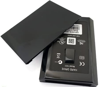 Tech Aura Black Hard Disk Drive HDD Internal Case Enclosure Shell Box for XBOX 360 Slim/E HDD holder High Quality 2.5 inch Shock Resistant Hard Disk Enclosure(For Xbox 360 Slim, Xbox 360 E, Black)