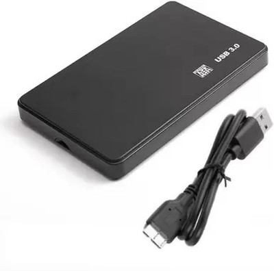 ALRITO SATA Hard Disk case, USB 3.0 Portable HDD Enclosure 2.5 inch Shock Resistant Hard Drive Enclosure(For 2.5 inch External Hard Disk, Black)