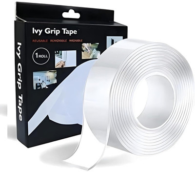 CraftXpress Nano Tape Washable Reusable Strong Sticky Strips (3 MTR) 3 m Double-sided Tape(Multicolor Pack of 1)