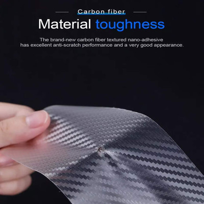 Druidstone Anti Scratch Carbon Fiber PPF Tape 50 mm x 5 m white Reflective Tape 5.5 mm x 4.5 m white Reflective Tape(Pack of 1)